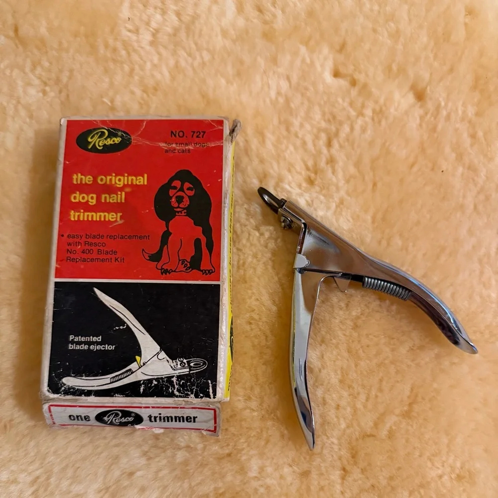 Vintage Resco Original Dog Nail Trimmer - No. 727 - new in box - nail clippers